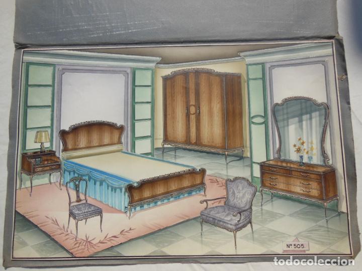 Colecionismo de cartazes: MUEBLES HABITACI&Oacute;N MATRIMONIO. N&ordm; 505. Muebles Lloret, Valencia.