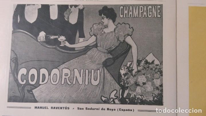 Collezionismo di affissi: CHAMPAGNE CODORNIU MANUEL RAVENTOS SAN SADURNI DE NOYA HOJA A&Ntilde;O 1903