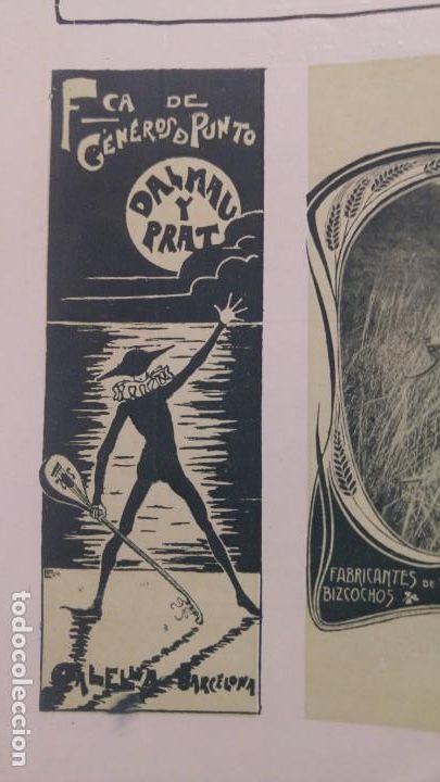 Collezionismo di affissi: FABRICA DE GENEROS DE PUNTO -DALMAU Y PRAT -CALELLA BARCELONA HOJA REVISTA A&Ntilde;O 1903