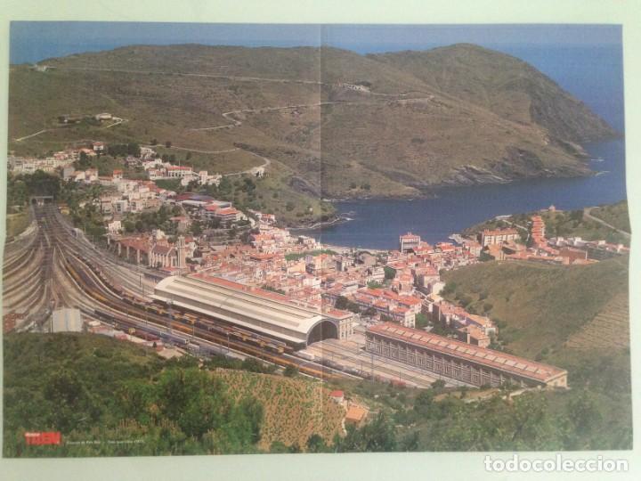 Poster collecting: POSTER TREN 59x40, ESTACI&Oacute;N DE PORT BOU, HOBBYTREN