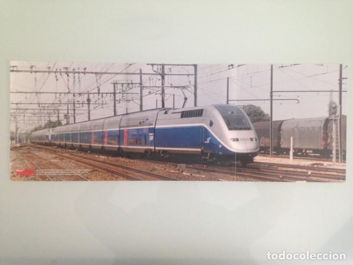 Sammeln von Plakaten: POSTER TREN , 59x21, TGV DUPLEX EN ESTACI&Oacute;N ARLEX , HOBBYTREN