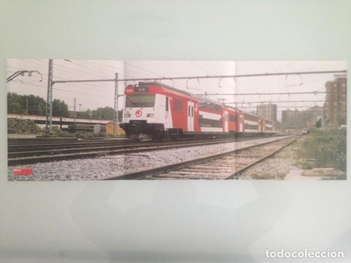 Poster collecting: POSTER TREN , 59x21, UNIDAD UT 450 2N EN SANT ANDREU BARCELONA, HOBBYTREN