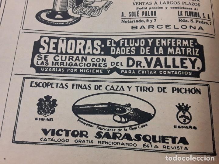 Coleccionismo de carteles: ESCOPETAS FINAS DE CAZA Y TIRO DE PICHON VICTOR SARASQUETA EIBAR HOJA REVISTA A&Ntilde;O 1927
