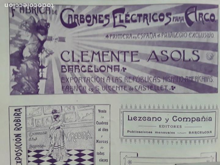Sammeln von Plakaten: FABRICA DE CARBONES ELECTRICOS PARA ARCO CLEMENTE ASOLS SAN VICENTE DE CASTELLET HOJA A&Ntilde;O 1902