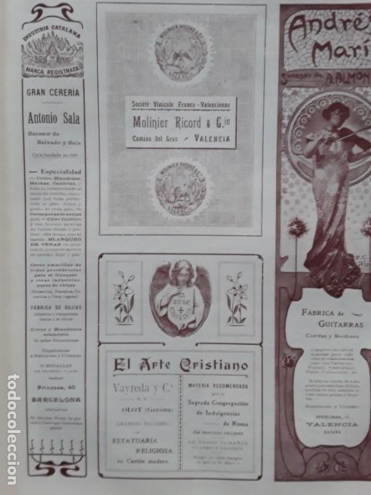 Poster collecting: GRAN CERERIA ANTONIO SALA INDUSTRIA CATALANA CIRIOS BLANDONES CANDELAS BARCELONA HOJA A&Ntilde;O 1902