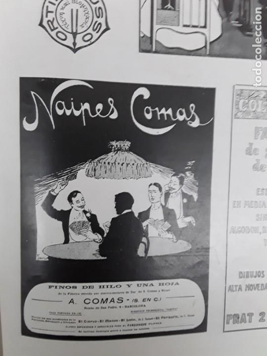 Sammeln von Plakaten: NAIPES COMAS FINOS DE HILO Y UNA HOJA A.COMAS EL CIERVO EL LEON EL PERIQUITO BARCELONA HOJA A&Ntilde;O 1902