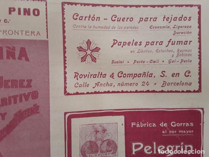 Collezionismo di affissi: PAPELES PARA FUMAR SUSINI PORTA-COELI GAI-PERLA ROVIRALTA & COMPA&Ntilde;IA BARCELONA HOJA REVISTA A&Ntilde;O 1903