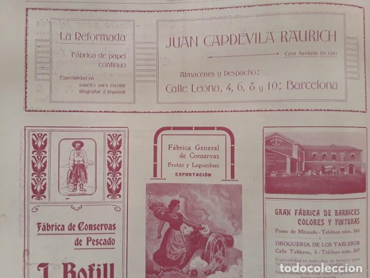 Collezionismo di affissi: FABRICA DE PAPEL CONTINUO -LA REFORMADA- JUAN CAPDEVILA RAURICH BARCELONA HOJA REVISTA A&Ntilde;O 1903