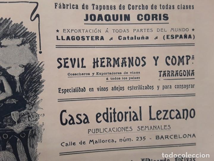 Collezionismo di affissi: FABRICA DE TAPONES DE CORCHO JOAQUIN CORIS LLAGOSTERA GIRONA HOJA REVISTA A&Ntilde;O 1903