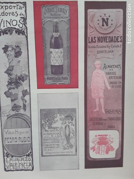 Colecionismo de cartazes: ALMACENES LAS NOVEDADES CONFECCONES SASTRERIA BARCELONA HOJA REVISTA A&Ntilde;O 1903