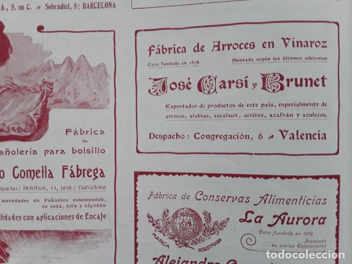 Collezionismo di affissi: FABRICA DE ARROCES EN VINAROZ JOSE  CARSI Y BRUNET VALENCIA HOJA REVISTA A&Ntilde;O 1903