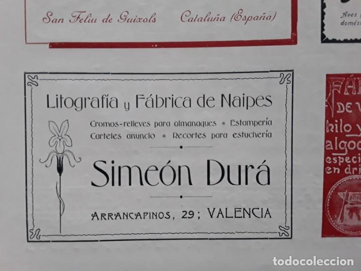 Colecionismo de cartazes: LITOGRAFIA Y FABRICA DE NAIPES SIMEON DURA VALENCIA HOJA REVISTA A&Ntilde;O 1903