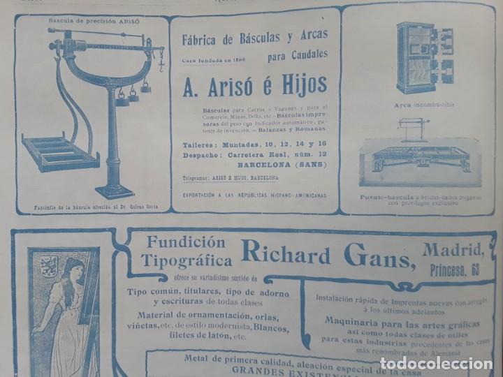 Colecionismo de cartazes: FABRICA DE BASCULAS Y ARCAS DE CAUDALES A.ARISO E HIJOS BARCELONA REVISTA 1903