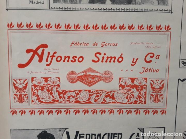 Colecionismo de cartazes: FABRICA DE GORRAS ALFONSO SIMO Y C&ordf; JATIVA PRODUCCION DIARIA 1500 GORRAS HOJA A&Ntilde;O 1903