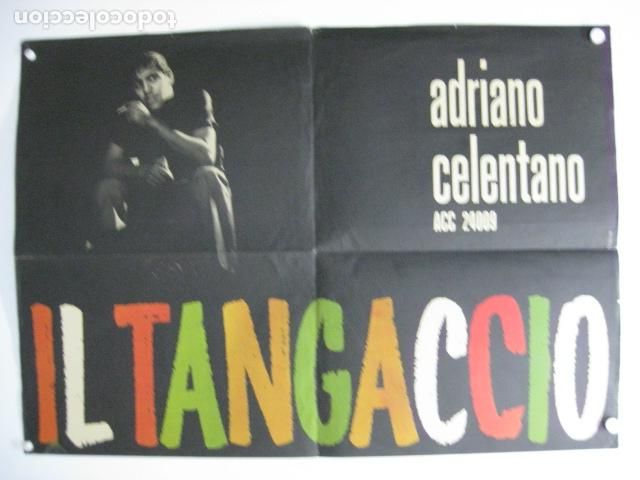 Coleccionismo de carteles: adriano celentano acc 24009 il tangaccio - poster cartel original promocional il clan celentano