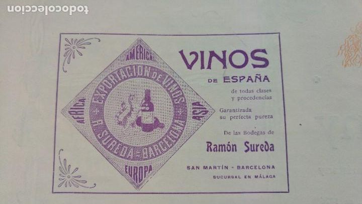 Collezionismo di affissi: BODEGAS DE RAMON SUREDA SAN MARTIN BARCELONA VINOS DE ESPA&Ntilde;A HOJA REVISTA A&Ntilde;O 1903
