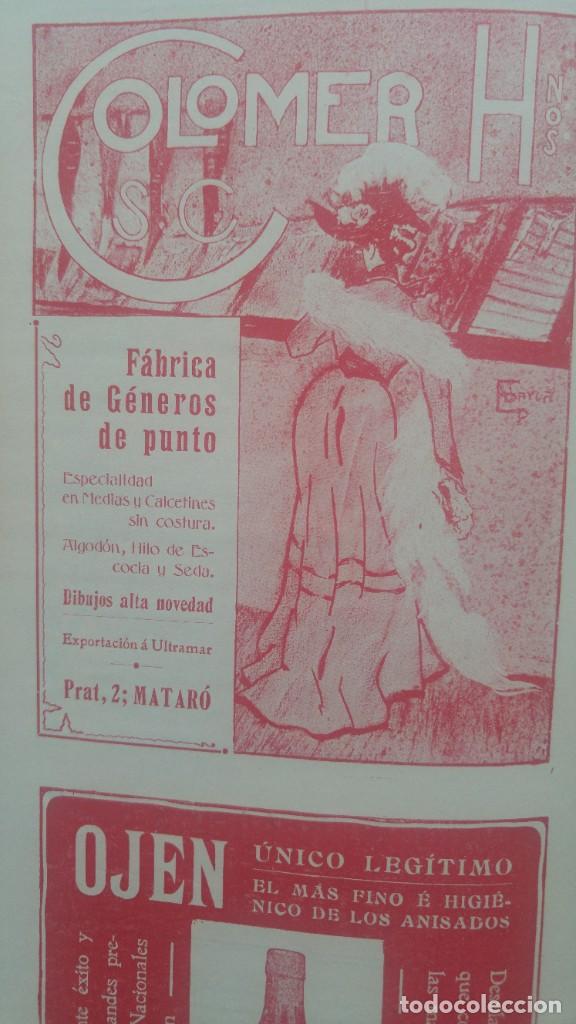 Collezionismo di affissi: FABRICA DE GENEROS DE PUNTO COLOMER HERMANOS MATARO MEDIAS CALCETINES SIN COSTURA HOJA A&Ntilde;O 1903