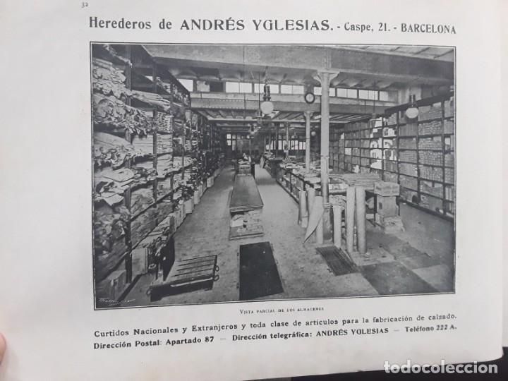 Coleccionismo de carteles: FABRICA CURTIDOS NACIONALES EXTRANJEROS FABRICACION CALZADO H. ANDRES YGLESIAS BARCELONA A&Ntilde;O 1919