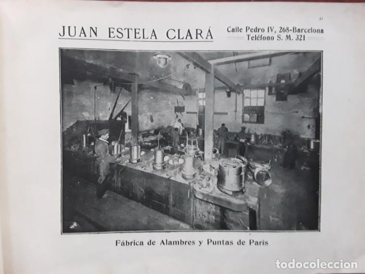 Coleccionismo de carteles: FABRICA DE ALAMBRES Y PUNTAS DE PARIS JUAN ESTELA CLARA BARCELONA 2 HOJAS REVISTA A&Ntilde;O 1919