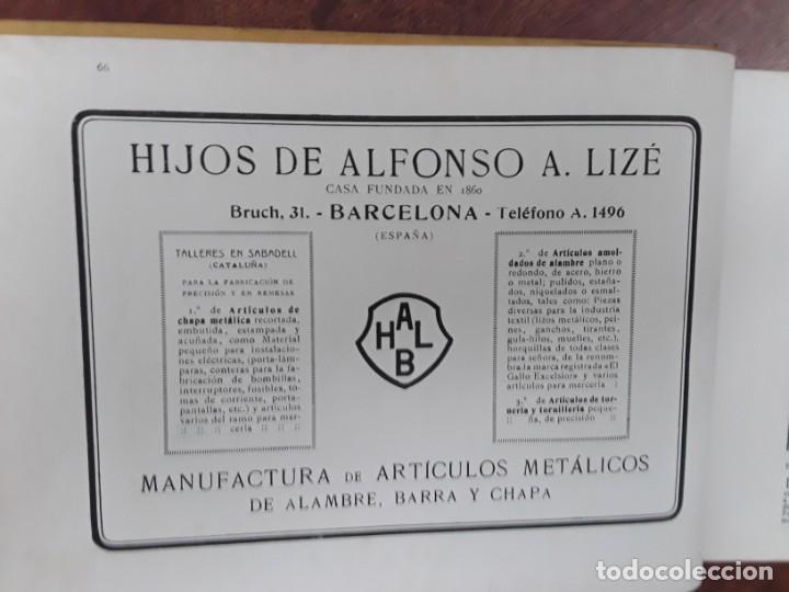 Coleccionismo de carteles: MANUFACTURA ARTICULOS METALICOS ALAMBRE BARRA CHAPA HIJOS ALFONSO A.LIZE SABADELL HOJA A&Ntilde;O 1919