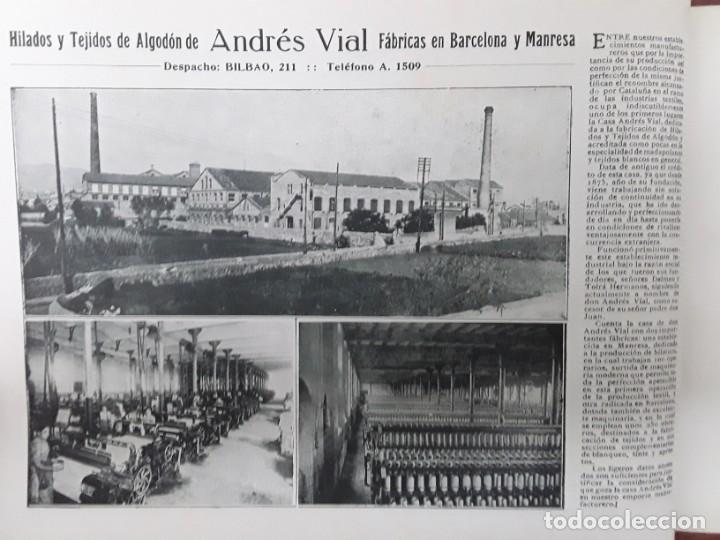 Collectionnisme d'affiches: FABRICA HILADOS Y TEJIDOS ALGODON ANDRES VIAL MANRESA Y BARCELONA HOJA A&Ntilde;O 1919