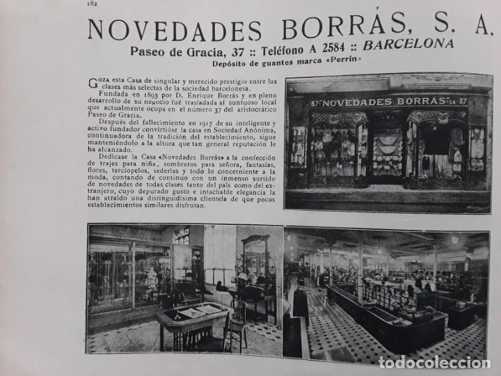 Collectionnisme d'affiches: NOVEDADES BORRAS S.A. ENRIQUE BORRAS BARCELONA HOJA A&Ntilde;O 1919
