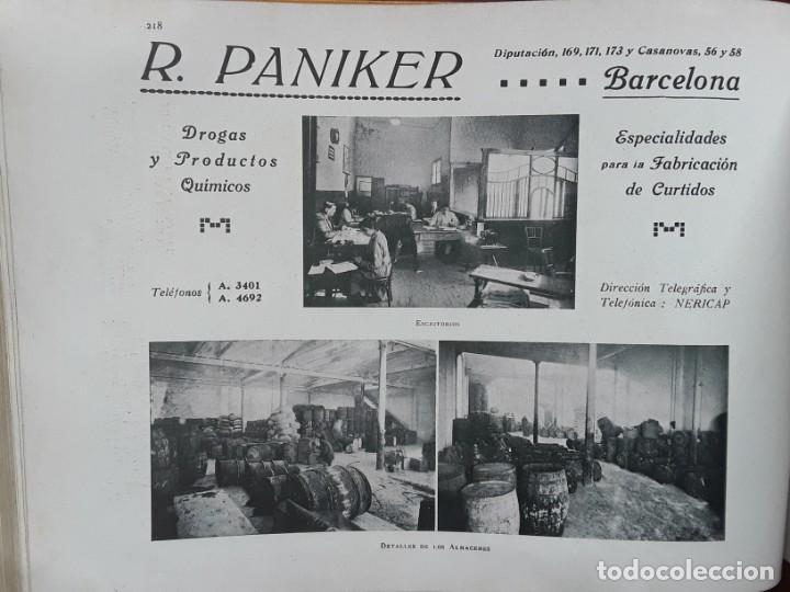Collectionnisme d'affiches: DROGAS Y PRODUCTOS QUIMICOS R.PANIKER BARCELONA ESPECIALIDAD FABRICACION CURTIDOS HOJA A&Ntilde;O 1919