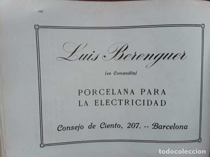 Coleccionismo de carteles: PORCELANA PARA LA ELECTRICIDAD LUIS BERENGUER BARCELONA HOJA REVISTA A&Ntilde;O 1919