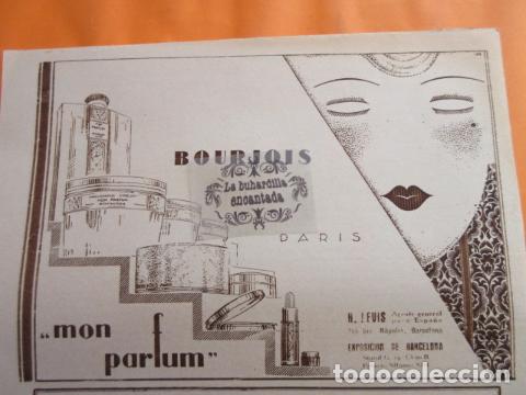 Poster collecting: PUBLICIDAD 1929 - COLECCION PERFUMES - BOURJOIS PARIS - TAMA&Ntilde;O 26 x 17 CM.