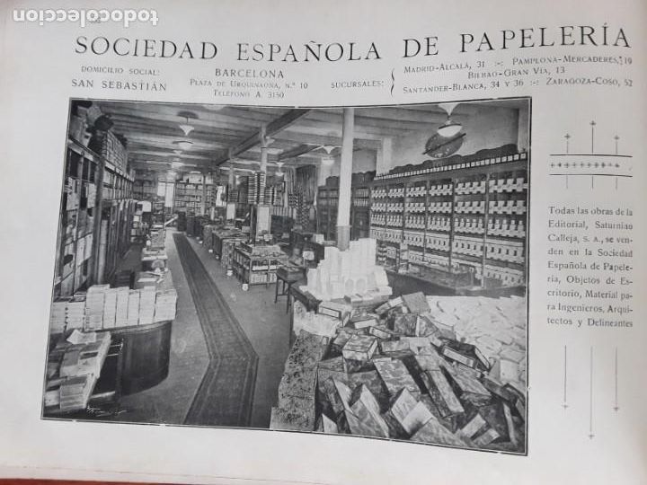 Collectionnisme d'affiches: SOCIEDAD ESPA&Ntilde;OLA DE PAPELERIA BARCELONA HOJA A&Ntilde;O 1919