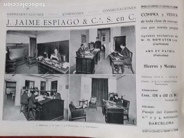 Collectionnisme d'affiches: J.JAIME ESPIAGO & C&ordf; COMPRA Y VENTA DE TODA CLASE DE MERCANCIAS BARCELONA 2 HOJAS A&Ntilde;O 1919