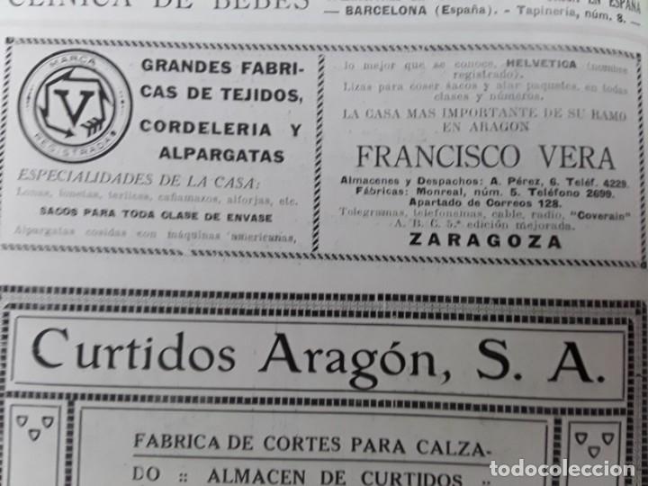 Collectionnisme d'affiches: GRANDES FABRICAS TEJIDOS CORDELERIA ALPARGATAS FRANCISCO VERA ZARAGOZA HELVETICA HOJA 1928