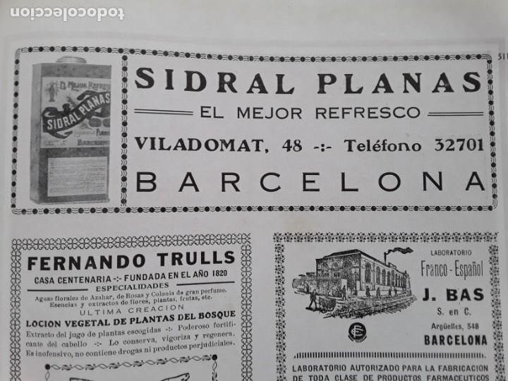 Colecionismo de cartazes: SIDRAL PLANAS EL MEJOR REFRESCO CL/ VILADOMAT BARCELONA HOJA A&Ntilde;O 1928