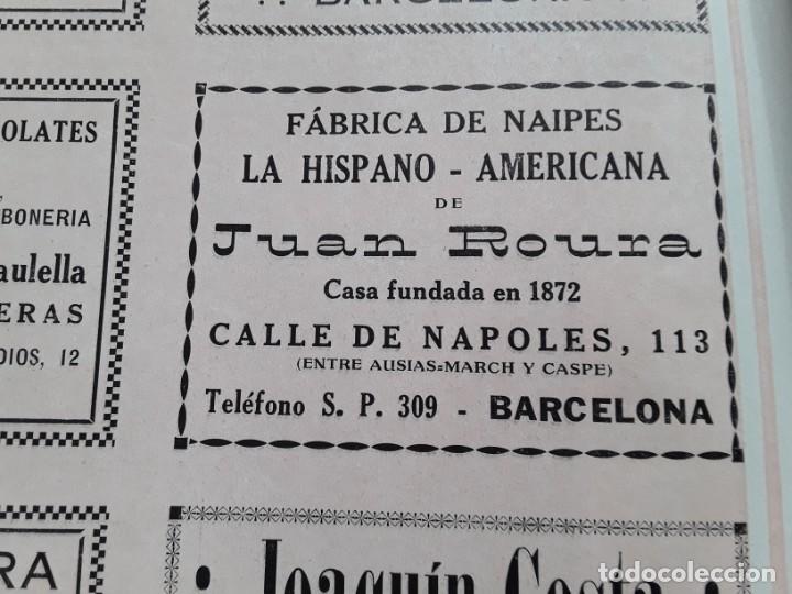 Collectionnisme d'affiches: FABRICA DE NAIPES LA HISPANO - AMERICANA DE JUAN ROURA BARCELONA HOJA A&Ntilde;O 1928