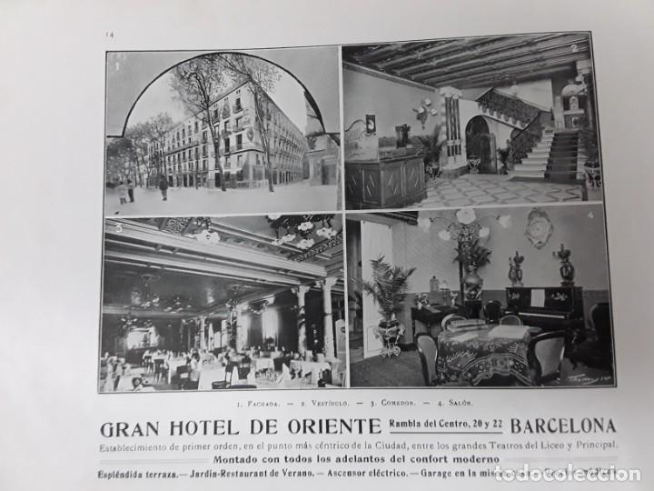 Coleccionismo de carteles: GRAN HOTEL DE ORIENTE BARCLEONA HOJA REVISTA A&Ntilde;O 1913
