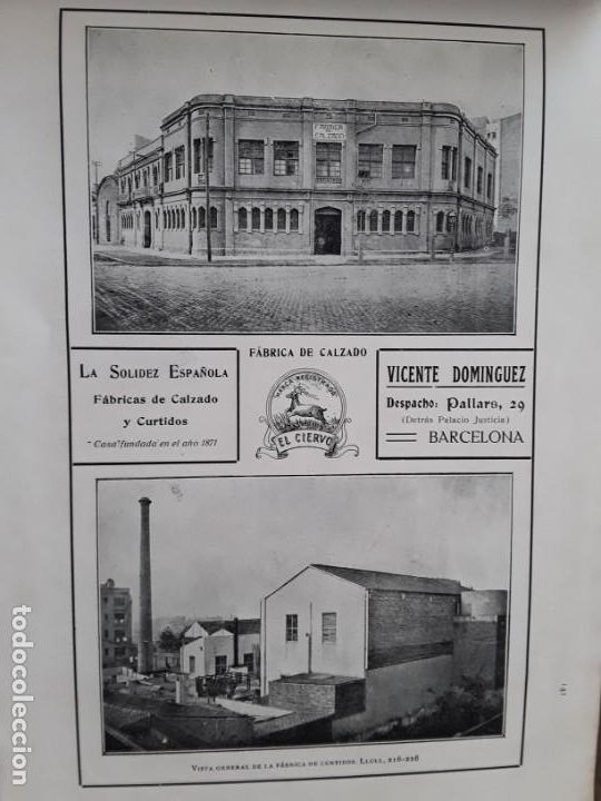Sammeln von Plakaten: FABRICAS DE CALZADO Y CURTIDOS EL CIERVO VICENTE DOMINGUEZ HOJA A&Ntilde;O 1913