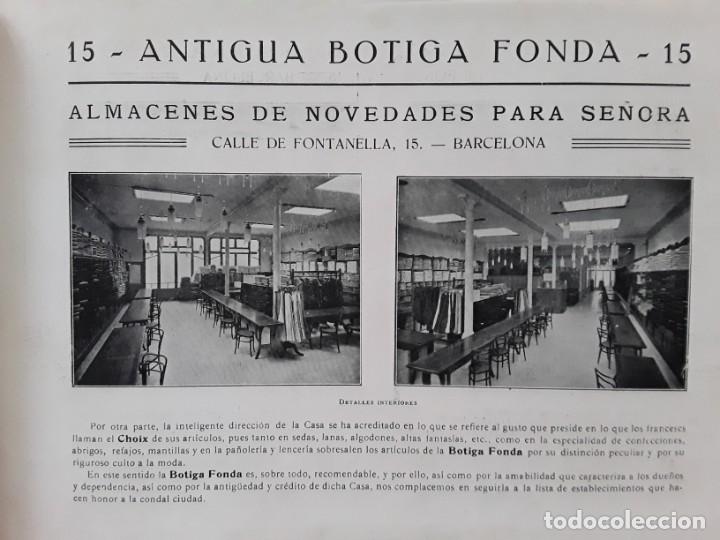 Poster collecting: ALMACENES DE NOVEDADES PARA SE&Ntilde;ORA ANTIGUA BOTIGA FONDA BARCELONA HOJA A&Ntilde;O 1913