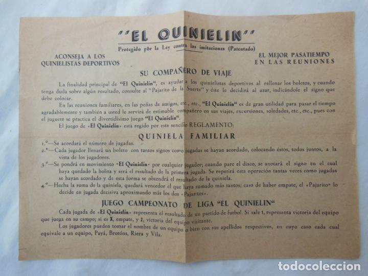 Coleccionismo de carteles: EL QUINIELIN. Valencia - Foto 1