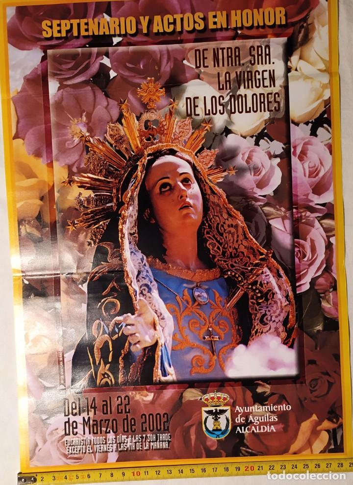 Coleccionismo de carteles: CARTEL PEQUE&Ntilde;O FORMATO NUESTRA SE&Ntilde;ORA VIRGEN DOLORES 2002 28CM ANCHO