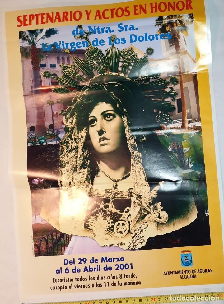 Coleccionismo de carteles: CARTEL PEQUE&Ntilde;O FORMATO NUESTRA SE&Ntilde;ORA VIRGEN DOLORES SEPTENARIO ACTOS EN HONOR