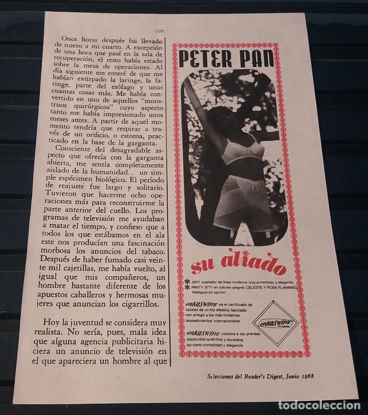 Coleccionismo de carteles: Hoja Publicidad. PETER PAN. Su aliado. (READER&acute;S DIGEST 1968)