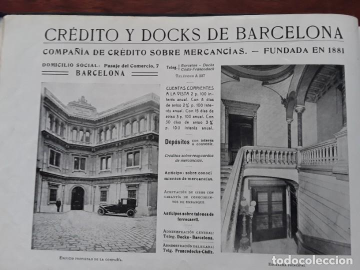 Collectionnisme d'affiches: CREDITO Y DOCKS BARCELONA COMPA&Ntilde;IA CREDITO SOBRE MERCANCIAS ALMACENES DEPOSITO BARCELONA HOJAS 1920