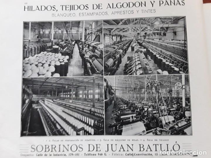 Sammeln von Plakaten: HILADOS TEJIDOS ALGODON PANAS SOBRINOS DEJUAN BATLLO TINTES APESTOS BARCELONA HOJA A&Ntilde;O 1920