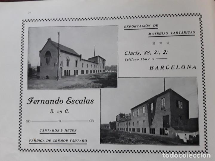 Sammeln von Plakaten: FABRICA DE CREMOR TARTARO MATERIAS TARTARICAS HECES FERNANDO ESCALAS BARCELONA HOJA A&Ntilde;O 1920