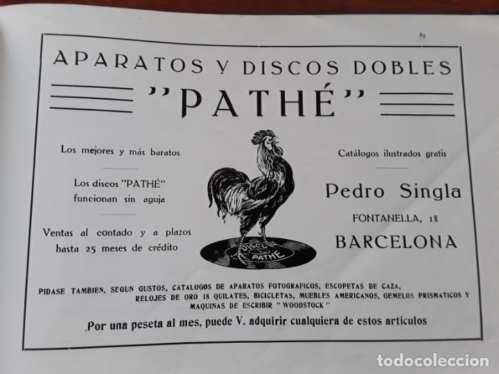 Poster collecting: APARATOS Y DISCOS DOBLES PATHE PEDRO SINGLA CL/ FONTANELLA BARCELONA HOJA A&Ntilde;O 1920