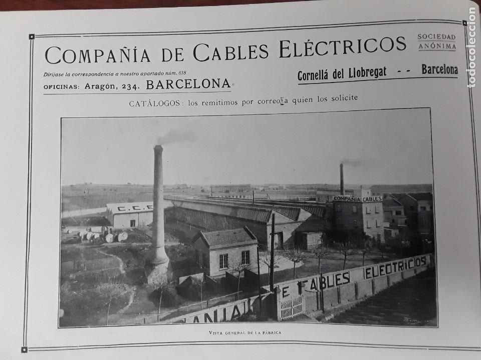 Sammeln von Plakaten: COMPA&Ntilde;IA DE CABLES ELECTRICOS CORNELLA LLOBREGAT BARCELONA 2 HOJAS A&Ntilde;O 1920