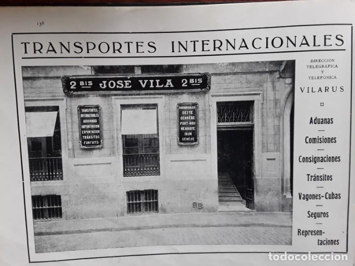 Poster collecting: TRANSPORTES INTERNACIONALES JOSE VILA BARCELONA HOJA REVISTA A&Ntilde;O 1920