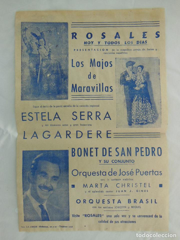 Collezionismo di affissi: LOS MAJOS DE MARAVILLAS. Estela Serra, Lagardere, Bonet de San Pedro, Marta Christel, etc. ROSALES