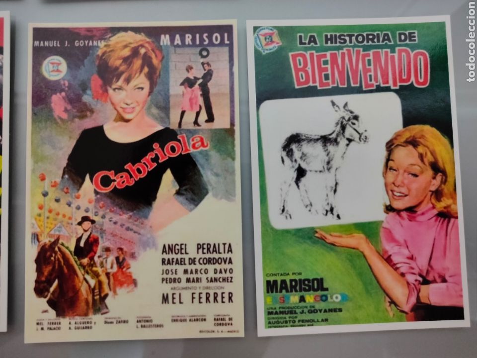 Coleccionismo de carteles: LOTE 8 POSTALES PEL&Iacute;CULAS MARISOL - Foto 3