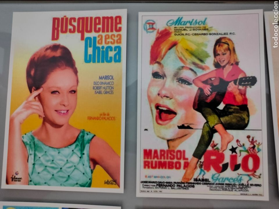 Coleccionismo de carteles: LOTE 8 POSTALES PEL&Iacute;CULAS MARISOL - Foto 4